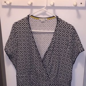 Boden knit dress geo print